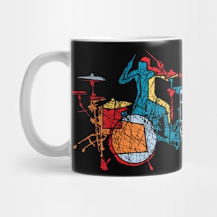 Abstract Colorful Drummer Mug